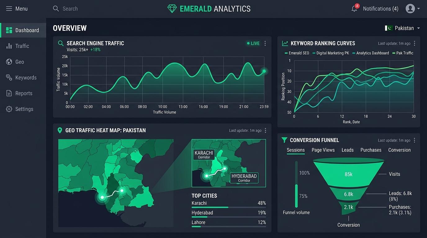 Enterprise Digital Marketing and ROAS Analytics Dashboard in Pakistan