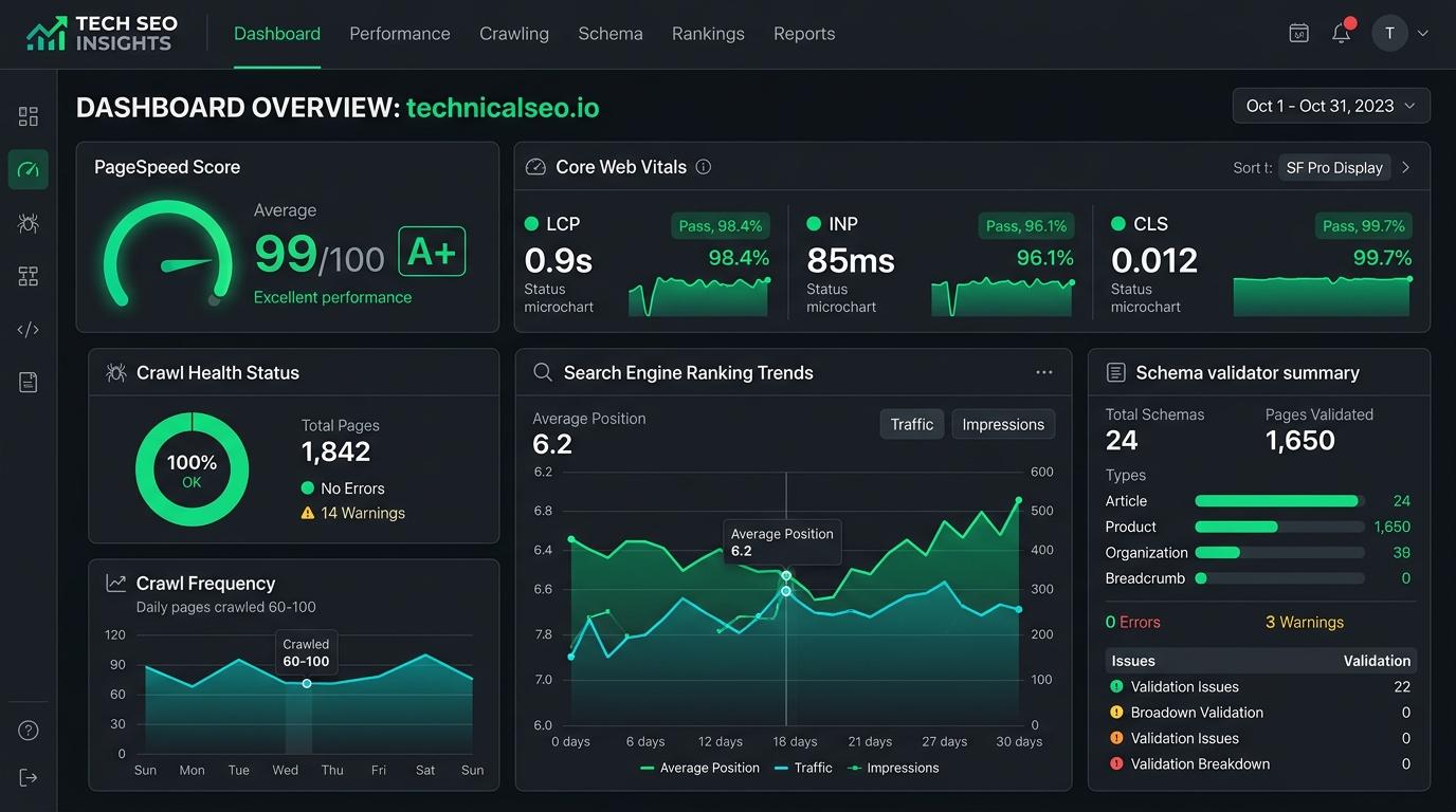 Technical SEO Audit and Core Web Vitals optimization in Pakistan