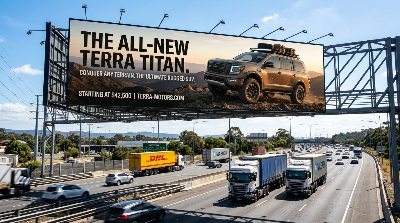 Automotive, Tyres & Logistics Highway Billboard Advertising