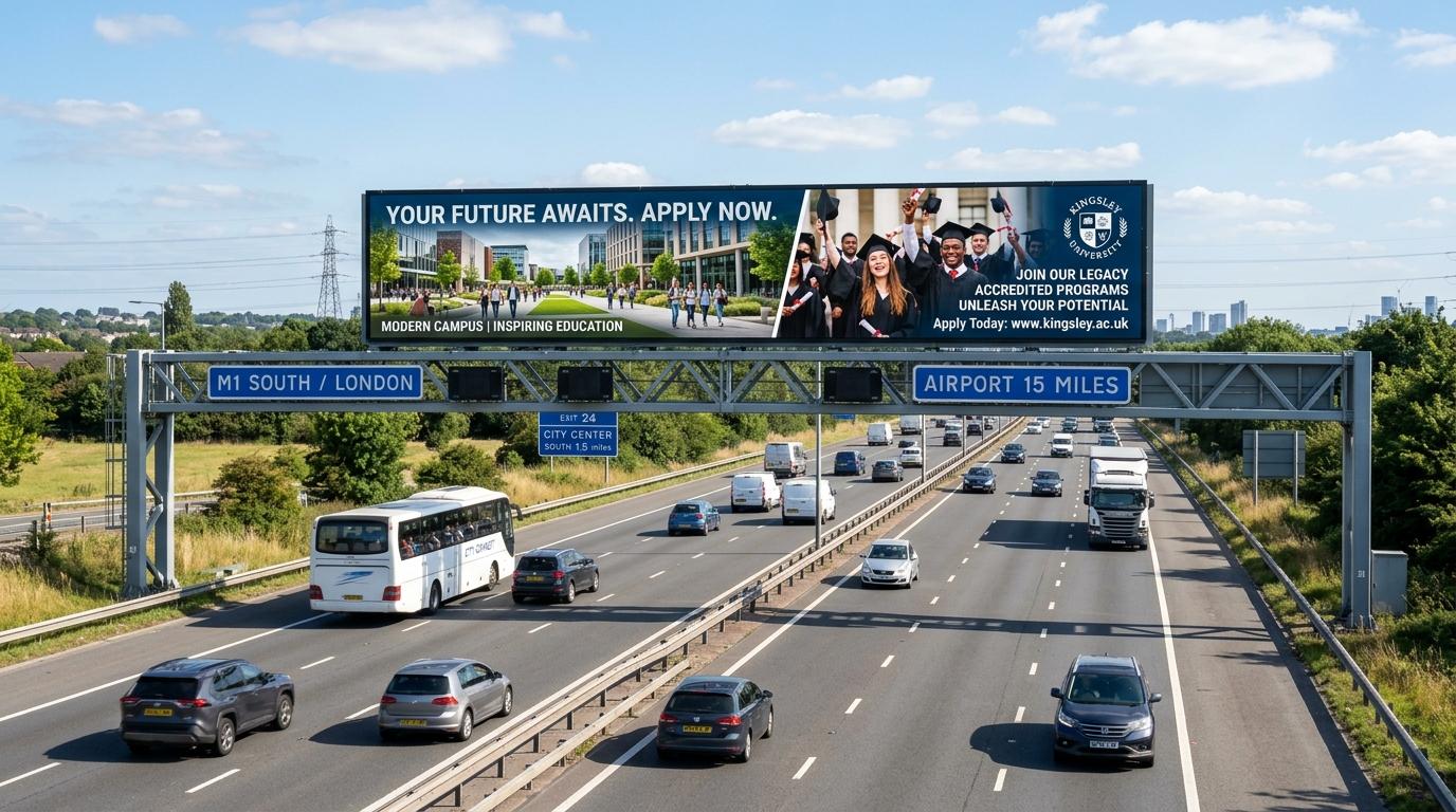 Education & University Admissions Highway Billboard Advertising