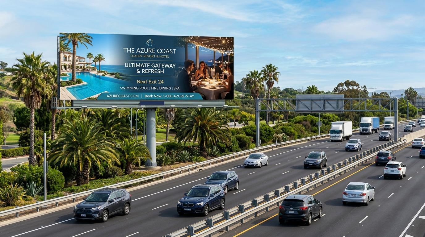 Hospitality, Tourism & Dining Highway Billboard Advertising