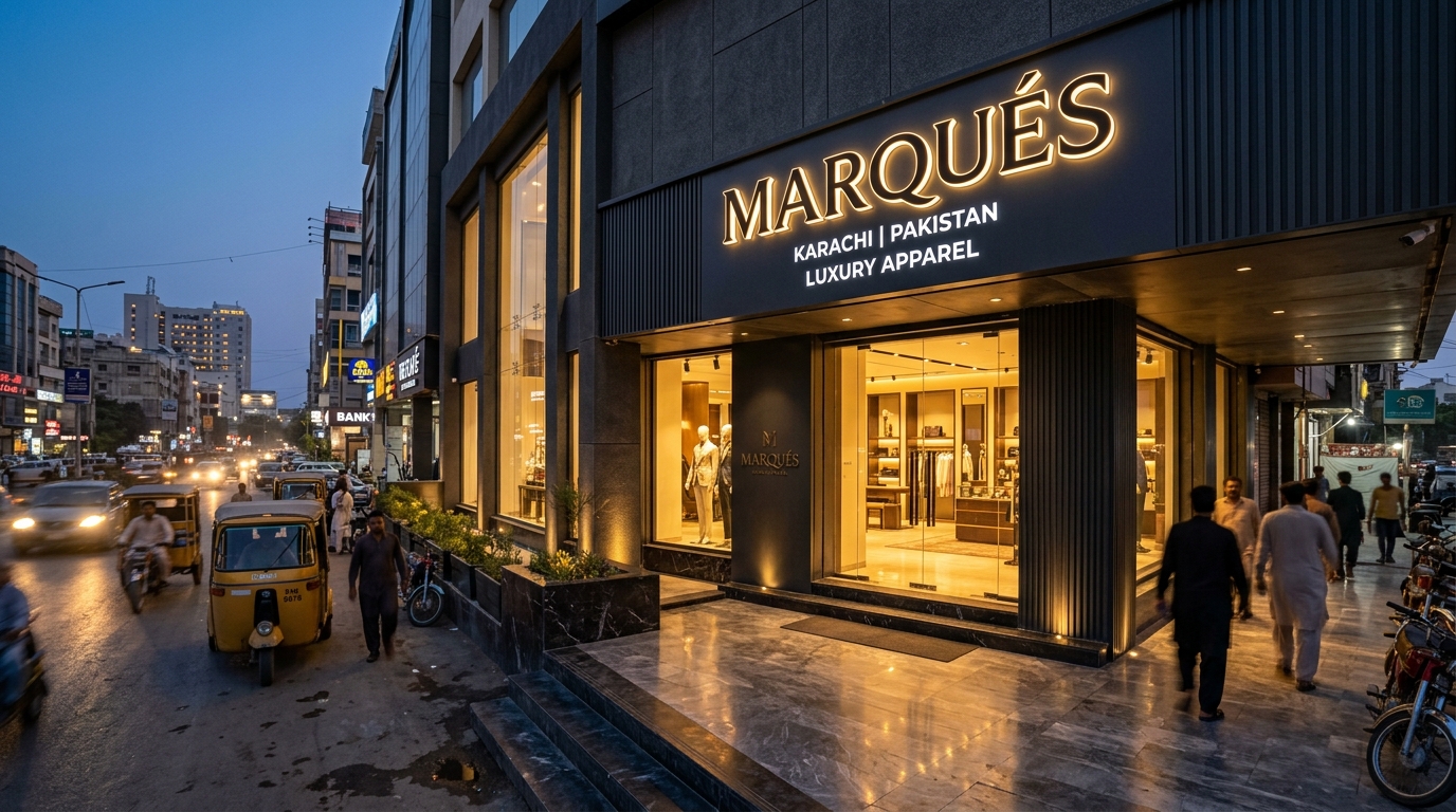 High-Efficiency Commercial LED Storefront Signboard in Karachi Pakistan