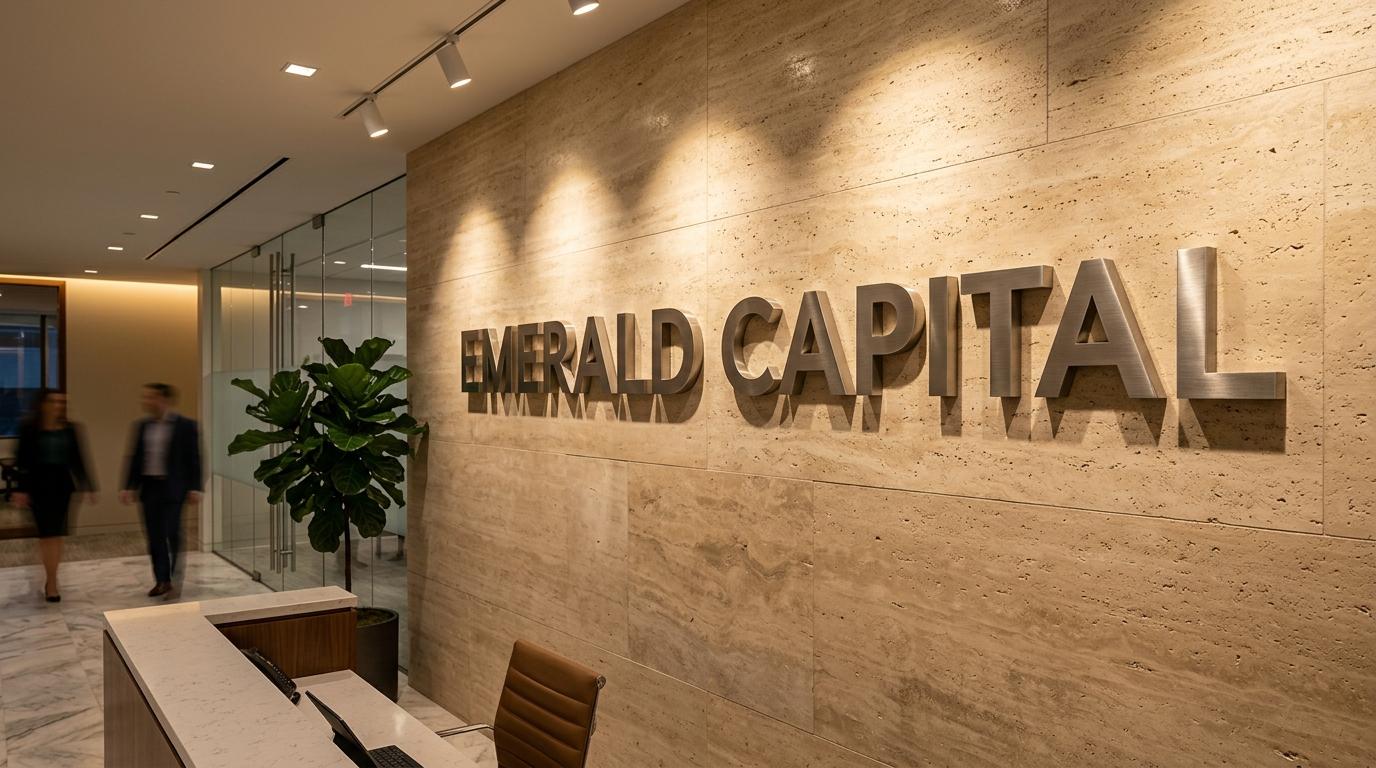Stainless steel laser cut corporate architectural signage
